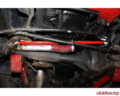 Spohn Bright Red Stock to 4.0" Lift Adjustable Front Track Bar Dodge Ram 1994-2002 - D94-02-TB-DSR
