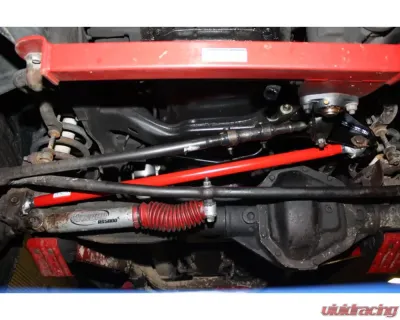 Spohn Bright Red Stock to 4.0" Lift Adjustable Front Track Bar Dodge Ram 1994-2002 - D94-02-TB-DSR