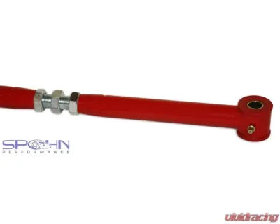 Spohn Bright Red 4130N Chrome Moly Adjustable Panhard Bar Ford Galaxie 1967-1974 - FG-104-6774-4130R