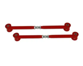 Spohn Bright Red 4130N Chrome Moly Tubular Adjustable Rear Lower Control Arms w/ Polyurethane Bushings Ford Galaxie 1965-1974