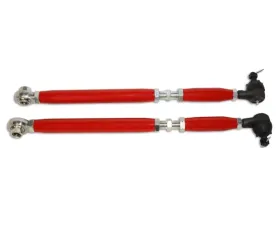 Spohn Bright Red Tubular Adjustable Rear Toe Rods Pontiac GTO 2004-2006