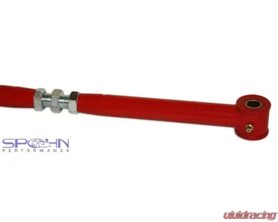 Spohn Bright Red Tubular Adjustable Panhard Bar w/ Polyurethane Bushings GM H-Body 1976-1980 - H-104R