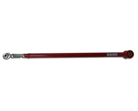 Spohn Bright Red Tubular Adjustable Panhard Bar w/ Spherical / Poly GM H-Body 1976-1980