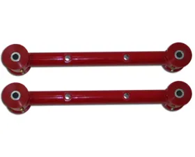 Spohn Bright Red Tubular Rear Lower Control Arms w/ Polyurethane Bushings GM H-Body 1971-1980