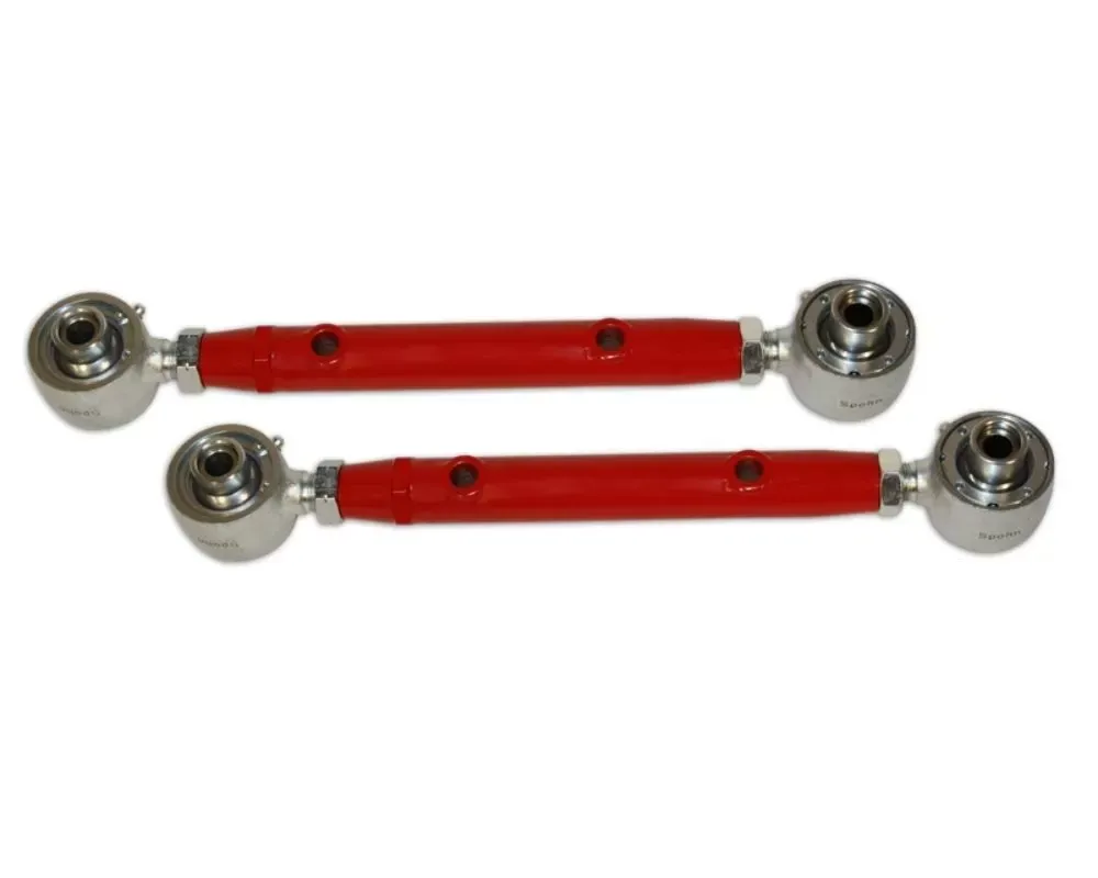 Spohn Gloss Black Adjustable Rear Lower Control Arms w/ Del-Sphere Pivot Joints GM H-Body 1971-1980 - H-205B