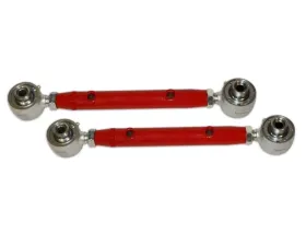 Spohn Bright Red Adjustable Rear Lower Control Arms w/ Del-Sphere Pivot Joints GM H-Body 1971-1980