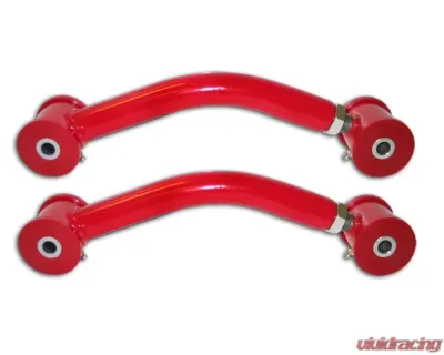 Spohn Bright Red Adjustable Rear Upper Control Arms w/ Polyurethane Bushings GM H-Body 1971-1974 - H-604R