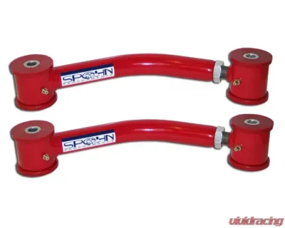 Spohn Bright Red Adjustable Rear Upper Control Arms w/ Polyurethane Bushings GM H-Body 1971-1974 - H-604R