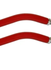 Spohn Bright Red Adjustable Rear Upper Control Arms w/ Poly / Del-Sphere Pivot Joints GM H-Body 1971-1974                                     - H-605R - Image 2