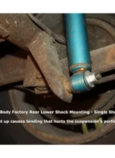 Spohn No Bind Lower Rear Shock Relocation Mounting Brackets GM F-Body Chevrolet | Pontiac 1982-2002                                     - LSM-125-500 - Image 5