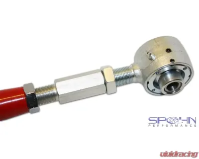 Spohn Gloss Black Tubular Adjustable Rear Lower Control Arms w/ Del-Sphere Pivot Joint/Poly Combo Ford | Fox Body Cars 1979-1998 - M4-207-7998B