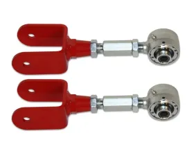 Spohn Bright Red Adjustable Rear Upper Control Arm w/ Del-Sphere Pivot Joints Ford | Fox Body Cars 1979-2004