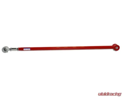 Spohn Bright Red 4130N Chrome Moly Tubular Adjustable Panhard Bar w/ Poly/Del-Sphere Pivot Joint Combo Ford Mustang 2005-2014 - M5-107-4130R