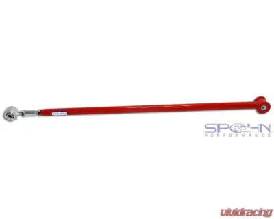 Spohn Bright Red 4130N Chrome Moly Tubular Adjustable Panhard Bar w/ Poly/Del-Sphere Pivot Joint Combo Ford Mustang 2005-2014 - M5-107-4130R