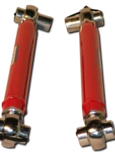Spohn Bright Red Mild Steel Tubular Adjustable Rear Lower Control Arms w/ Spherical Rod Ends Ford Mustang 2005-2014                                     - M5-203R - Image 3
