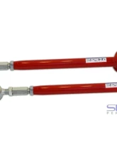 Spohn Bright Red 4130N Chrome Moly Tubular Adjustable Rear Lower Control Arms w/ Poly/Del-Sphere Pivot Joint Combo Ford Mustang 2005-2014                                     - M5-207-4130R - Image 2
