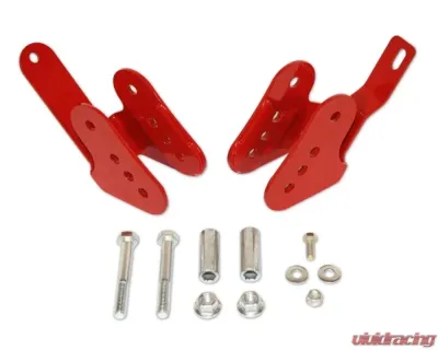 Spohn Gloss Black Rear Lower Control Arm Relocation Brackets Ford Mustang 2005-2014 - M5-210B