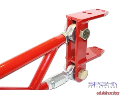 Spohn Bright Red Adjustable Pro-Series Crossmember Mounted Torque Arm GM F-Body Chevrolet | Pontiac 1982-1992 - TAR-PS-3R