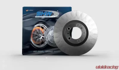 SHW Performance Front Smooth Monobloc Brake Rotor Audi A4 2.0L 2009-2011 - AFX34814