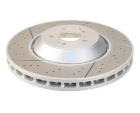 SHW Performance Front Drilled-Slotted Lightweight Brake Rotor Subaru WRX STi 2.5L 2005-2017