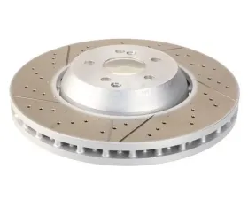 SHW Performance Front Drilled-Slotted Lightweight Brake Rotor Subaru WRX 2.5L 2018-2021