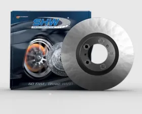 SHW Performance 18in Wheels Right Front Smooth Monobloc Brake Rotor Volkswagen Touareg 3.2L | 4.2L 2005-2009