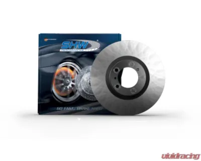 SHW Performance Front Left Smooth Monobloc Brake Rotor Porsche Macan 2.0L V6 2019-2022 - PFL39525