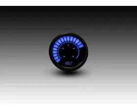 Intellitronix 2 1/16" 12 to 16 Volts Black Bezel Analog Bargraph Voltmeter