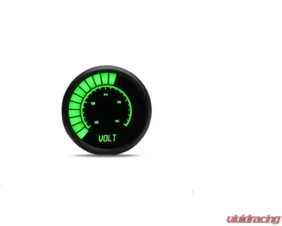 Intellitronix 2 1/16" 12 to 16 Volts Black Bezel Analog Bargraph Voltmeter - B9015G