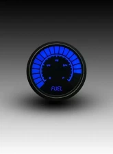 Intellitronix 2 1/16" Programmable Black Bezel Analog Bargraph Fuel Gauge GM | Ford | Chrysler                                     - B9016B - Image 3