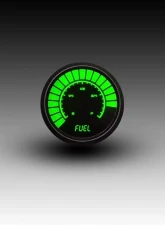Intellitronix 2 1/16" Programmable Black Bezel Analog Bargraph Fuel Gauge GM | Ford | Chrysler                                     - B9016G - Image 3