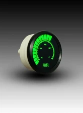 Intellitronix 2 1/16" Programmable Black Bezel Analog Bargraph Fuel Gauge GM | Ford | Chrysler                                     - B9016G - Image 2
