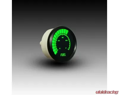 Intellitronix 2 1/16" Programmable Black Bezel Analog Bargraph Fuel Gauge GM | Ford | Chrysler - B9016G