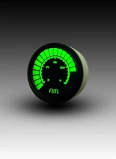 Intellitronix 2 1/16" Programmable Black Bezel Analog Bargraph Fuel Gauge GM | Ford | Chrysler                                     - B9016G - Image 3