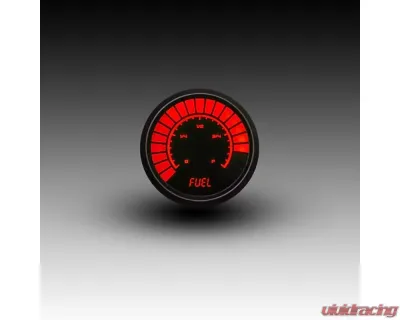 Intellitronix 2 1/16" Programmable Black Bezel Analog Bargraph Fuel Gauge GM | Ford | Chrysler - B9016R
