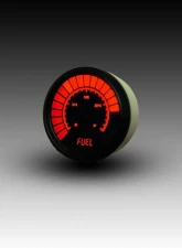Intellitronix 2 1/16" Programmable Black Bezel Analog Bargraph Fuel Gauge GM | Ford | Chrysler                                     - B9016R - Image 3