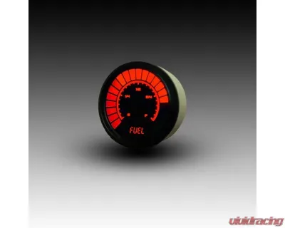 Intellitronix 2 1/16" Programmable Black Bezel Analog Bargraph Fuel Gauge GM | Ford | Chrysler - B9016R