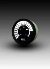 Intellitronix 2 1/16" Programmable Black Bezel Analog Bargraph Fuel Gauge GM | Ford | Chrysler                                     - B9016W - Image 2