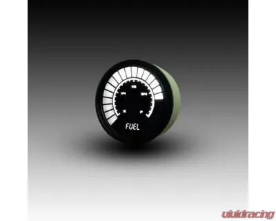 Intellitronix 2 1/16" Programmable Black Bezel Analog Bargraph Fuel Gauge GM | Ford | Chrysler - B9016W