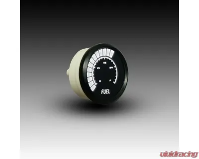 Intellitronix 2 1/16" Programmable Black Bezel Analog Bargraph Fuel Gauge GM | Ford | Chrysler - B9016W