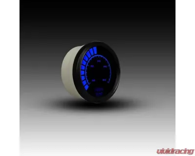 Intellitronix 2 1/16" 140-340 Degrees F Black Bezel Analog Bargraph Transmission Temperature Gauge - B9107B