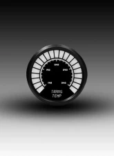 Intellitronix 2 1/16" 140-340 Degrees F Black Bezel Analog Bargraph Transmission Temperature Gauge                                     - B9107W - Image 3