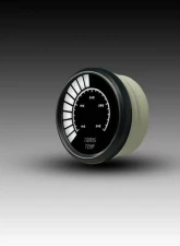 Intellitronix 2 1/16" 140-340 Degrees F Black Bezel Analog Bargraph Transmission Temperature Gauge                                     - B9107W - Image 2