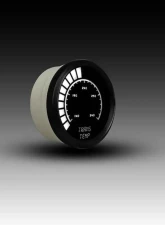 Intellitronix 2 1/16" 140-340 Degrees F Black Bezel Analog Bargraph Transmission Temperature Gauge                                     - B9107W - Image 3
