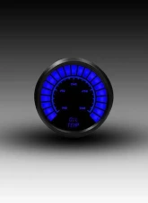 Intellitronix 2 1/16" Black Bezel Analog Bargraph Oil Temp Gauge                                     - B9108B - Image 3
