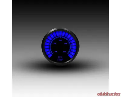Intellitronix 2 1/16" Black Bezel Analog Bargraph Oil Temp Gauge - B9108B
