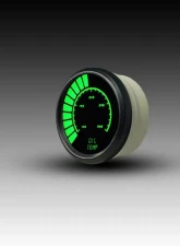 Intellitronix 2 1/16" Black Bezel Analog Bargraph Oil Temp Gauge                                     - B9108G - Image 2