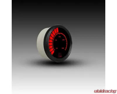 Intellitronix 2 1/16" Black Bezel Analog Bargraph Oil Temp Gauge - B9108R