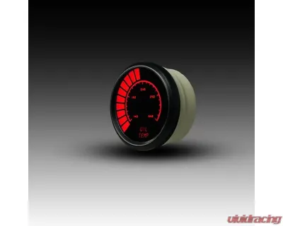 Intellitronix 2 1/16" Black Bezel Analog Bargraph Oil Temp Gauge - B9108R
