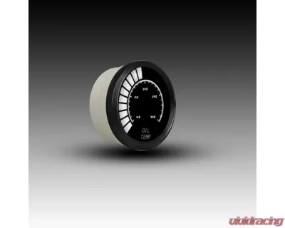 Intellitronix 2 1/16" Black Bezel Analog Bargraph Oil Temp Gauge - B9108W